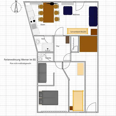 Apartamento No 1 Monteurwohnung Werner Im Erdgeschoss *